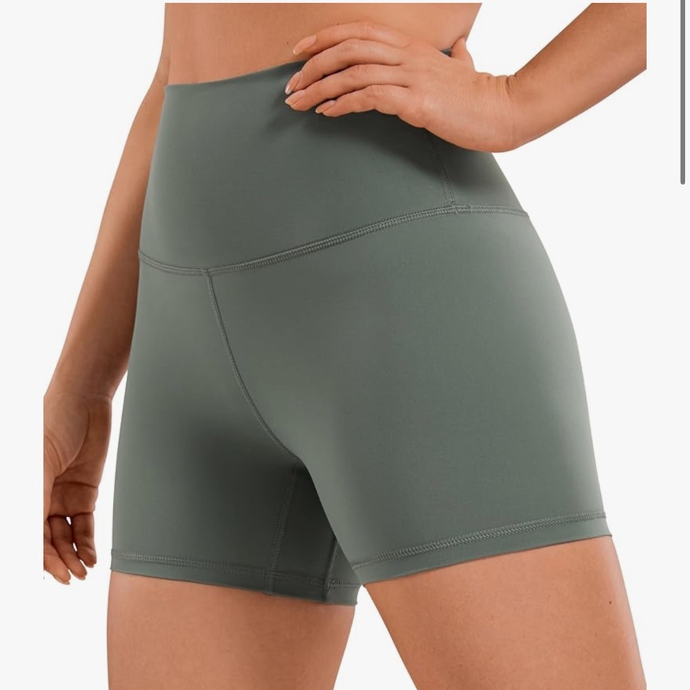 CRZ YOGA Women's Naked Feeling Biker Shorts